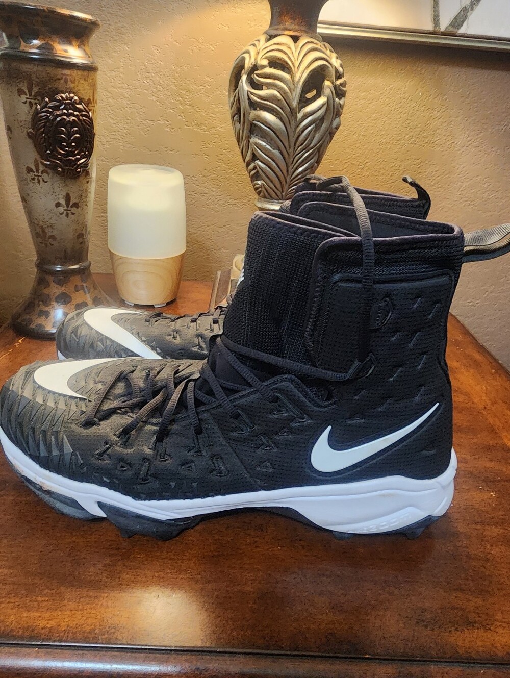 MEN'S RUBBER NIKE FORCE SAVAGE ELITE FOOTBALL CLEATS SZ.17 WIDE